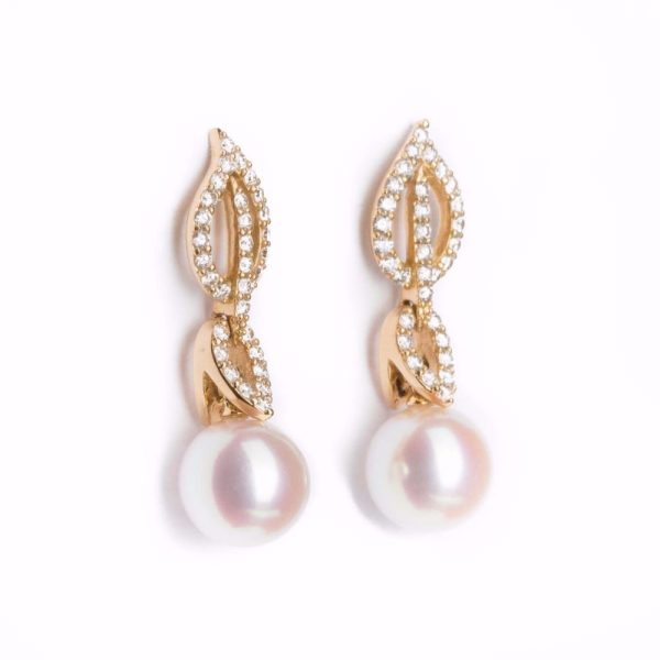 Iridescent Diamond | Pearl Earrings from Kajal Naina