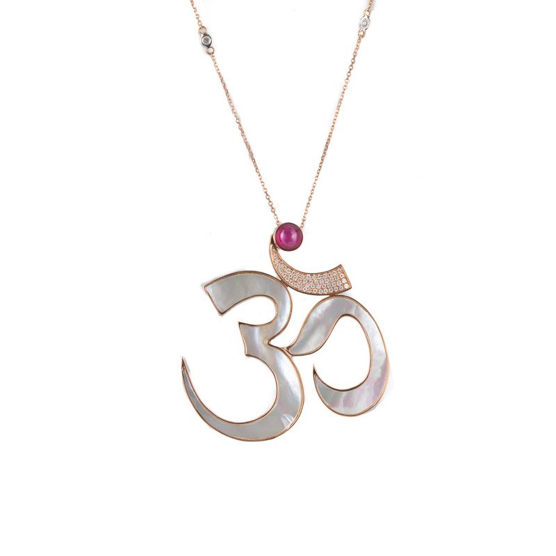 Harmony Aum/Om Pearl Good Luck Pendant 