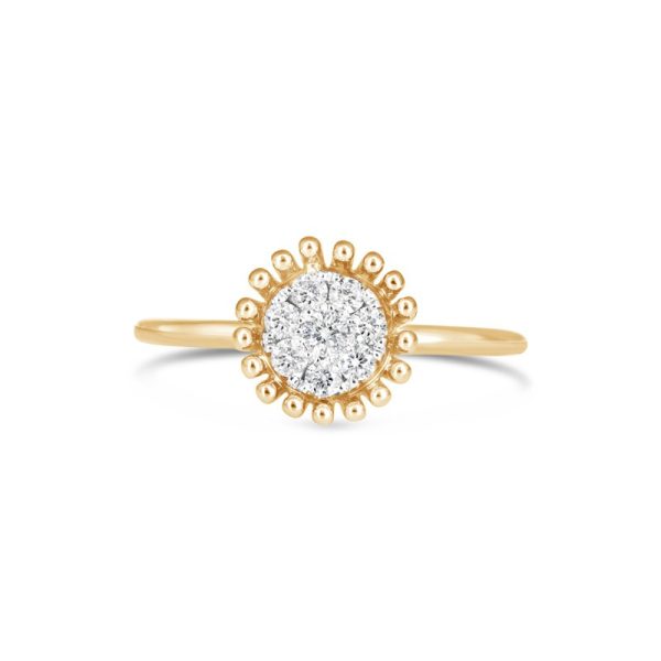 Gold | Diamond Bling | Circle Rings Online from Kajal Naina