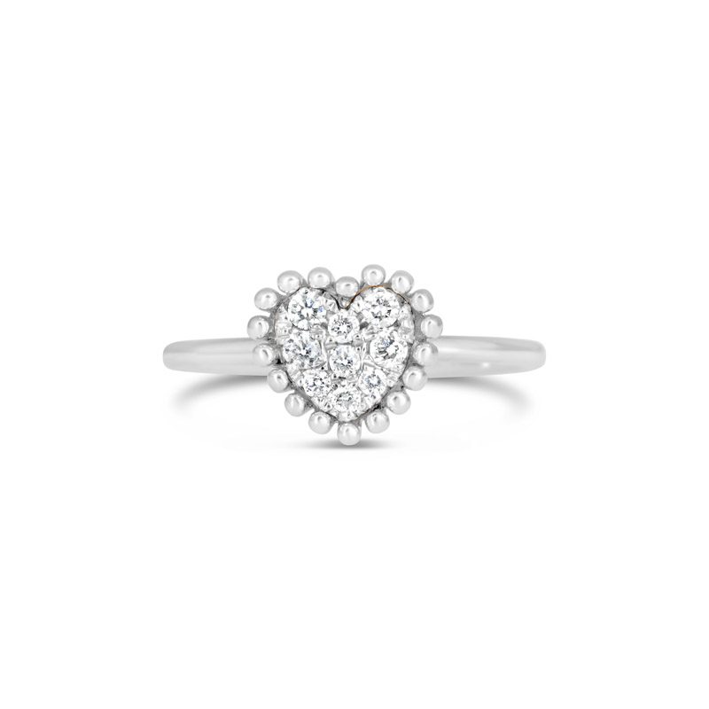 Gold Bling| Heart Diamond Ring Online from Kajal Naina