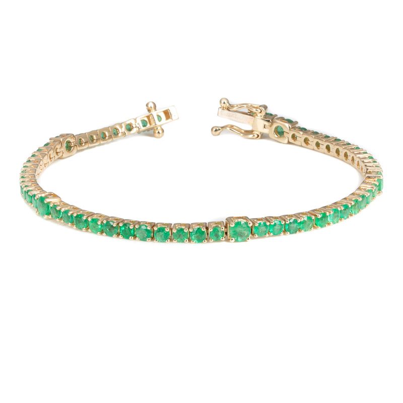 Emerald Cut Tennis Bracelet from Kajal Naina
