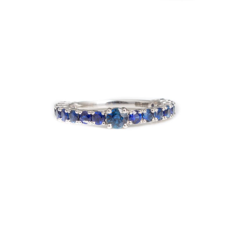Gold | Blue Sapphire Pop Ring Online from Kajal Naina