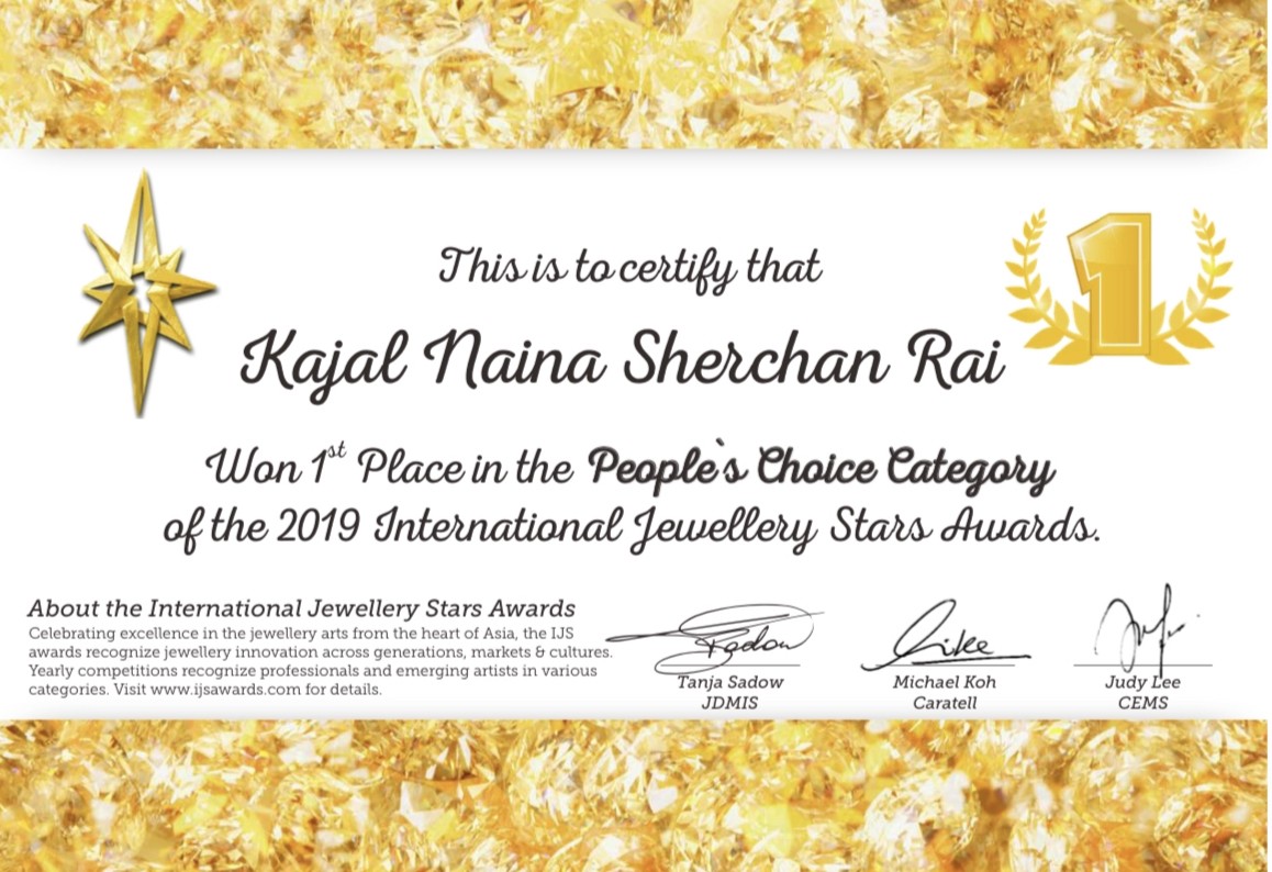 Kajal Naina Winner of IJS awards