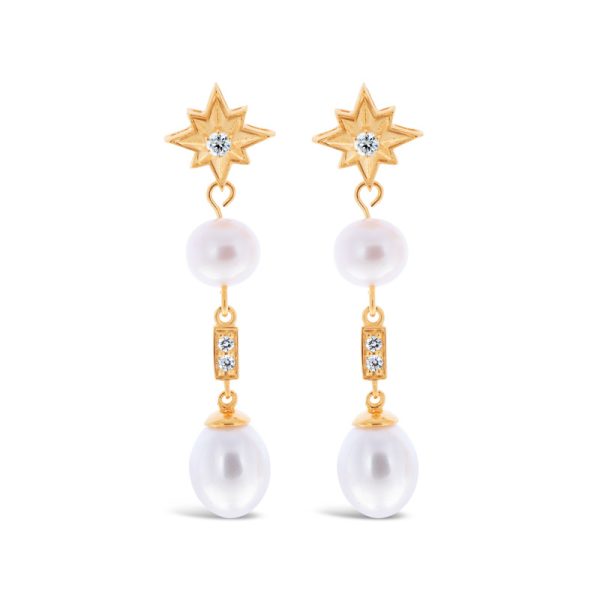 Shining Star Pearl Earrings