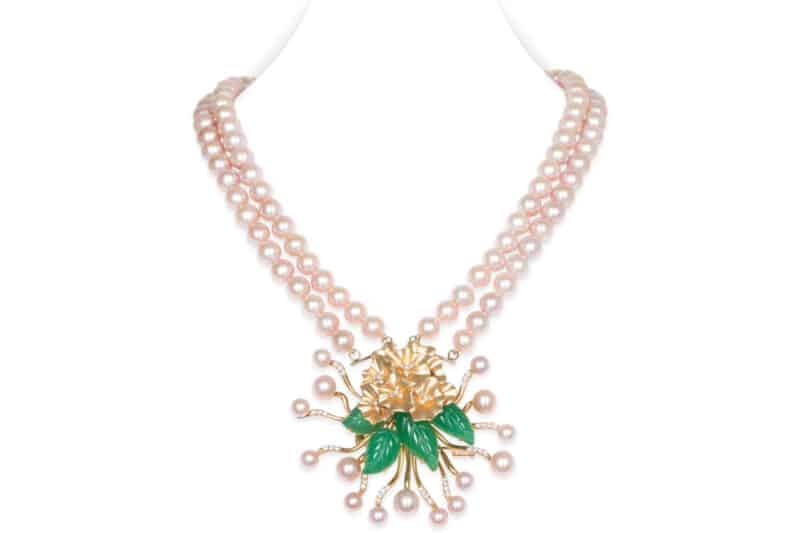 Gold Laligurans Pearl Necklace
