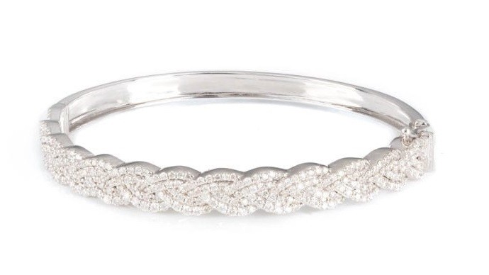 diamond braid bracelet