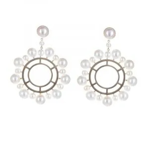CIRCLE OF PEARLS DANGLERS