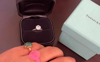 The Pink Engagement Ring that sits in my blue Tiffany box…