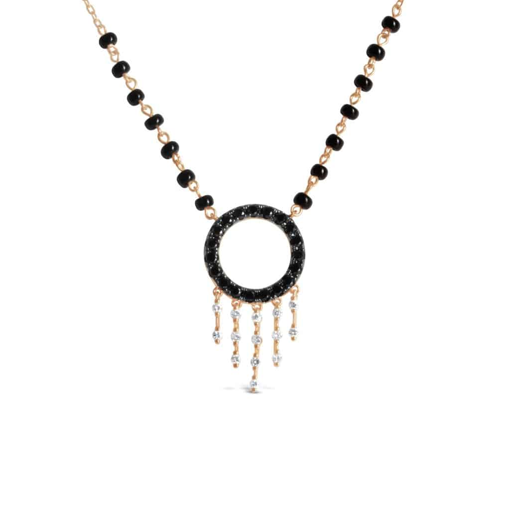 Mohini Black Diamond Mangalsutra 14K Gold Kajal Naina mohini-black-diamond-mangalsutra-14k-gold-kajal-naina