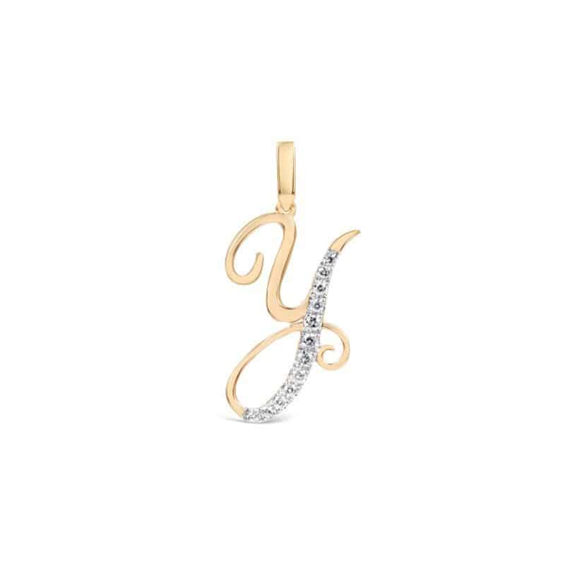 _0324_Cursive-Letter-Pendant-Y- Cursive Letter Pendant