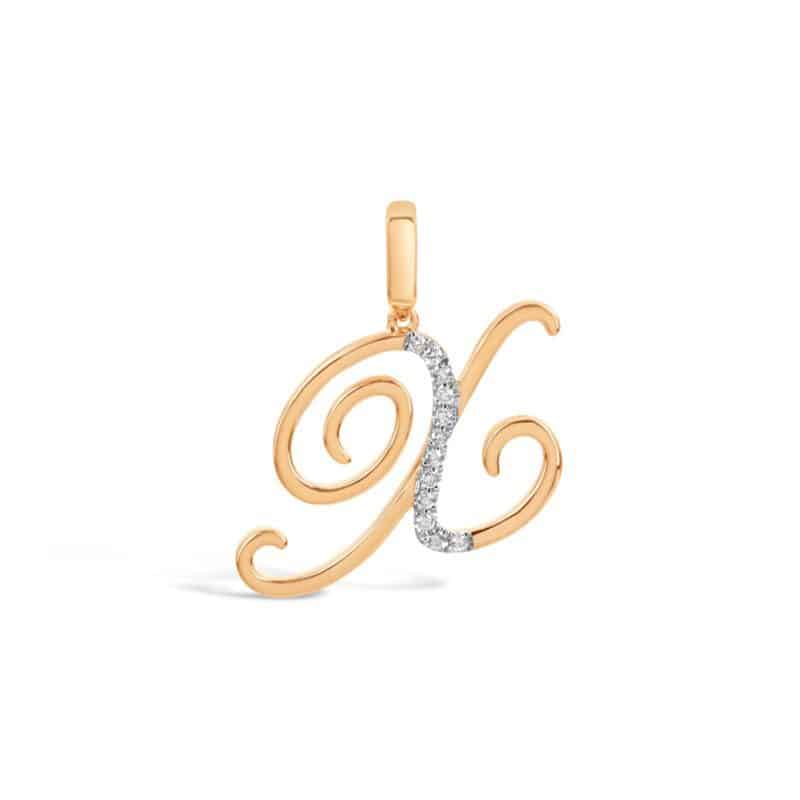 _0326_Cursive-Letter-Pendant-X- Cursive Letter Pendant