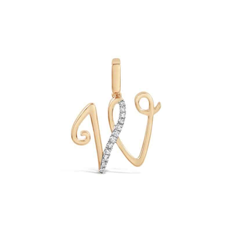 _0327_Cursive-Letter-Pendant-W- Cursive Letter Pendant