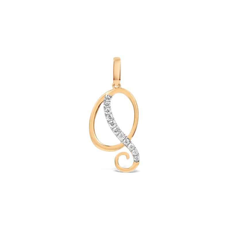 _0338_Cursive-Letter-Pendant-Q- Cursive Letter Pendant
