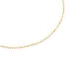 14K Yellow Gold Cross Chain – 18 inches