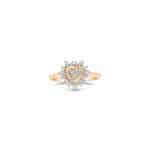Luminous Diamond Heart Ring
