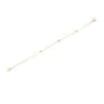 14K Yellow Gold Ball Chain Bracelet / 6 Inches