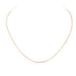 14K Yellow Gold Cross Chain Necklace / 15 Inches