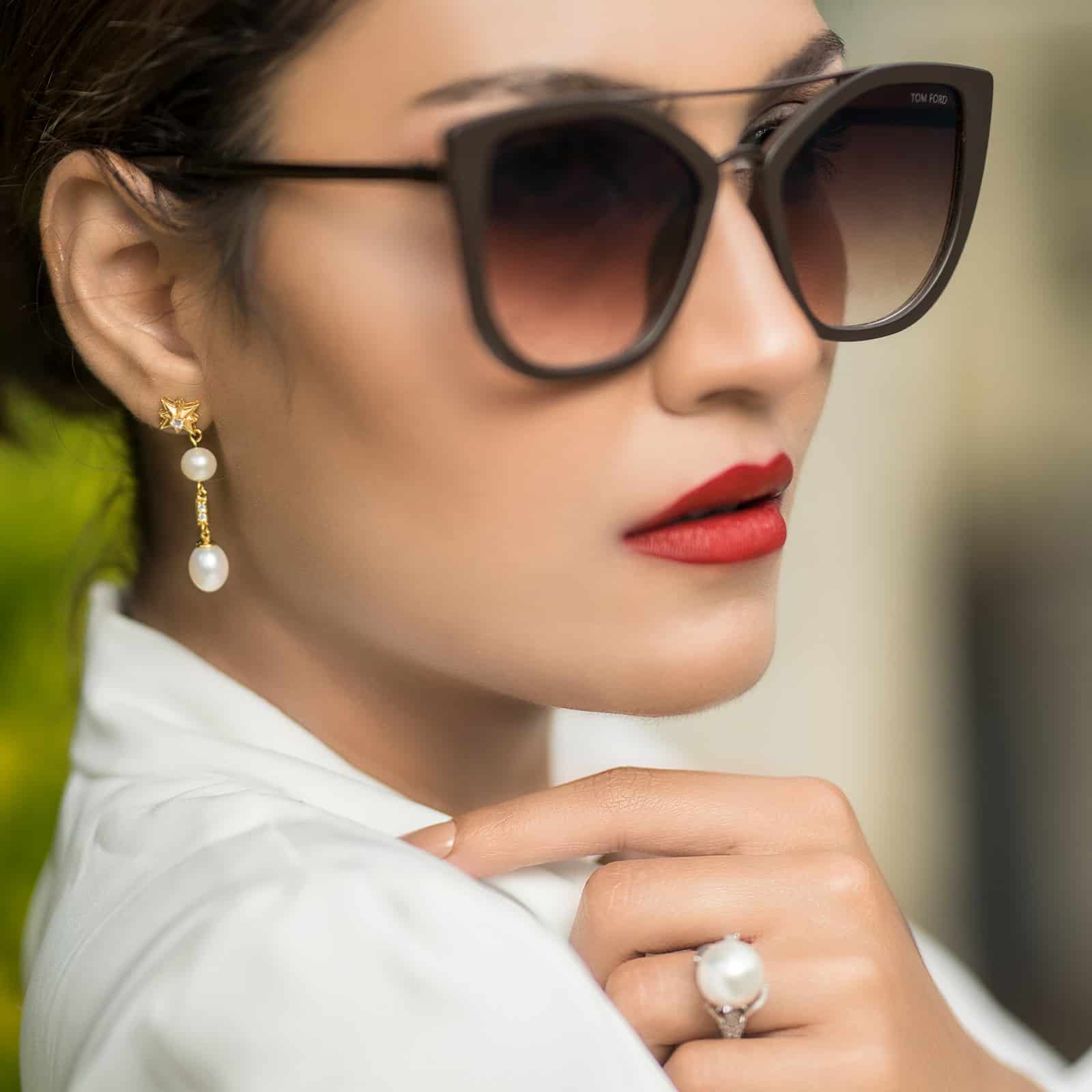 Guiding Star Pearl Drop Earrings