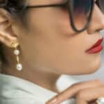 Guiding Star Pearl Drop Earrings