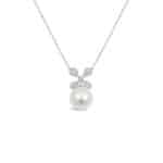 Kate Diamond and Pearl Necklace/ WYG