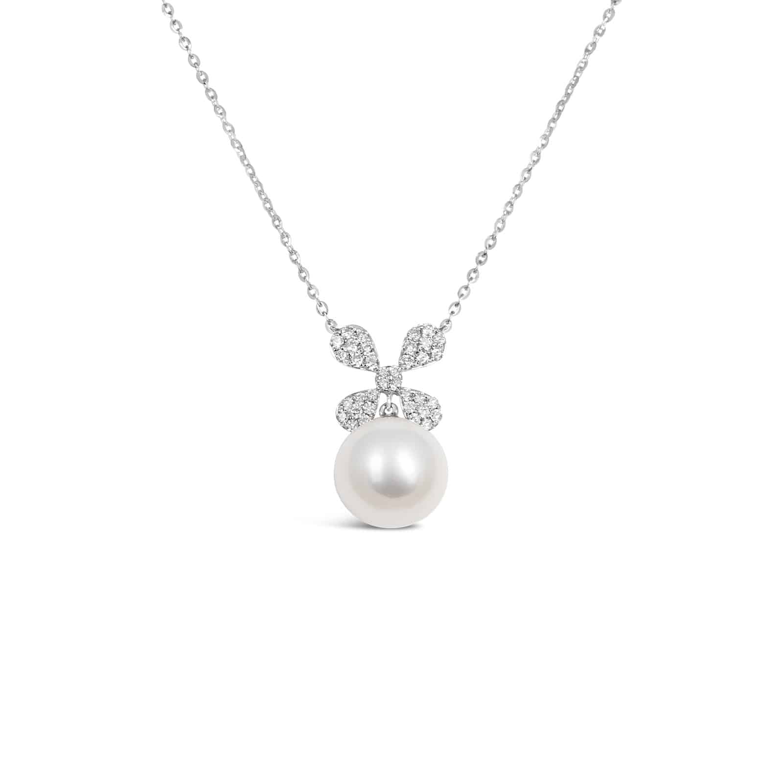 Kate Diamond and Pearl Necklace/ WYG