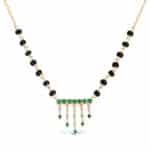 Sanu Jharana Mangalsutra (Emerald)