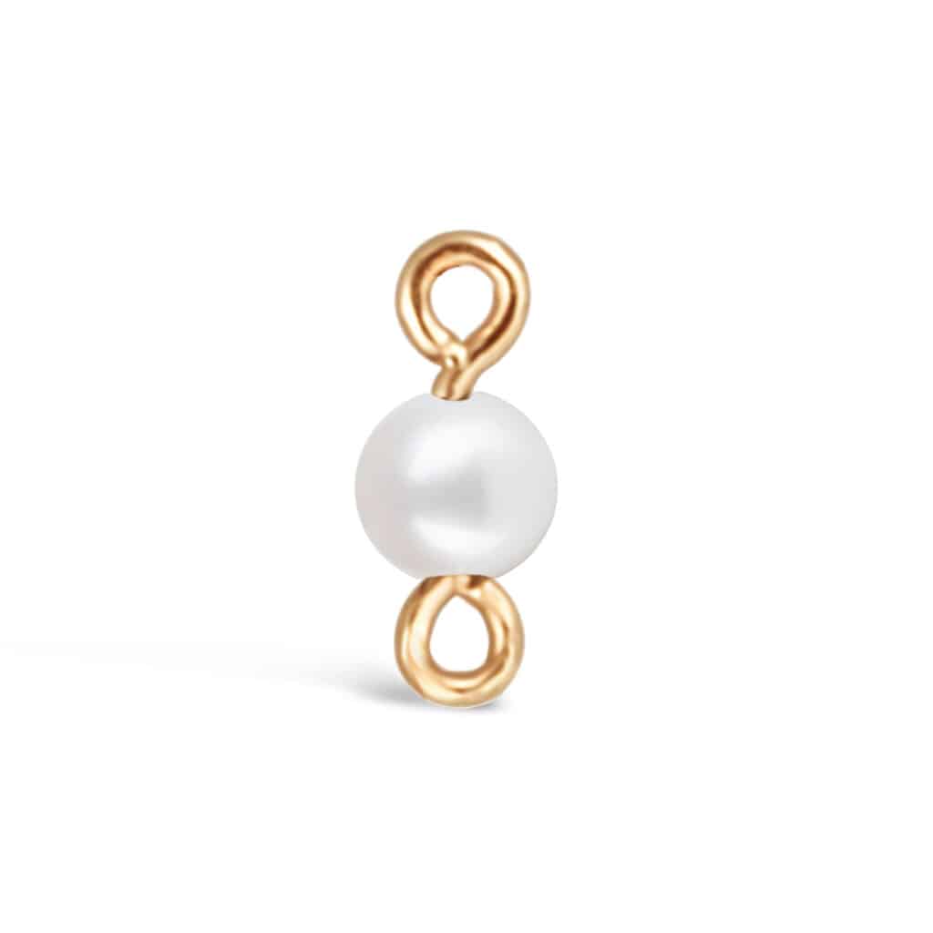 Mini Birthstone - Pearl (June)