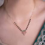 Sanu Jharana Mangalsutra (Emerald)