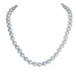 Akoya Silver Grey Pearl Necklace