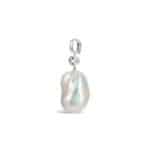 Aquamarine Baroque Pearl Charm