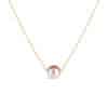 Lavender Floating Pearl Necklace