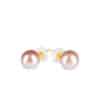 Lavender Pearl Ear Studs