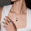 Lisa Pearl and Diamond Necklace