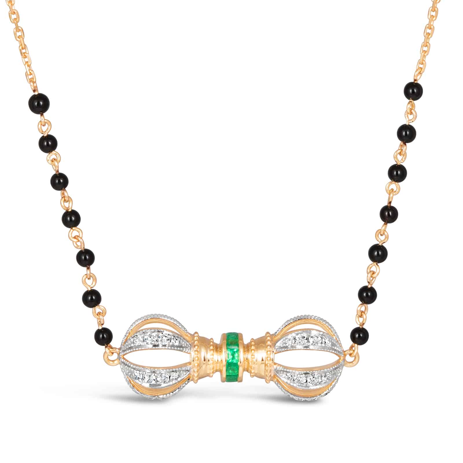 Vajra Emerald Mangalsutra