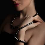 Tahitian Pearl Necklace & Studs Set