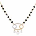 Cancer with Pearl Zodiac Mangalsutra (21 Jun - 22 Jul)