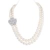 Blooming Orchid Edison Pearl Necklace/ Double Strand