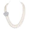 Blooming Orchid Edison Pearl Necklace/ Double Strand