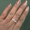 Four Flower Diamond Ring