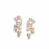 18K Waterfall Pearl Earrings