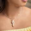 18K Waterfall Pearl Necklace