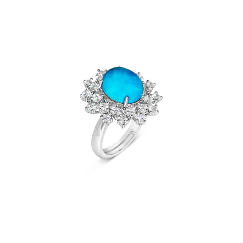 Elegant Radiant Silver Ring