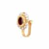 Aalia Red Nose pin / Nath/ Fuli