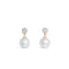 Akari Pearl and Diamond Earrings