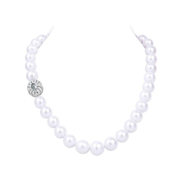 Anna Round Pearl Necklace / 10-12mm / 21 Inches