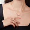 Ava Pearl and Diamond Necklace