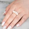 Ava Pearl and Diamond Ring