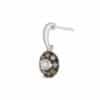 B/W Diamond  Dangler Earrings
