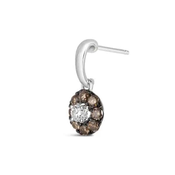 B/W Diamond  Dangler Earrings