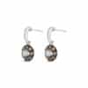 B/W Diamond  Dangler Earrings
